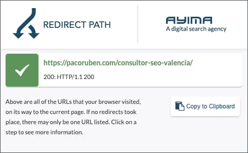 ejemplo uso extension seo redirect path